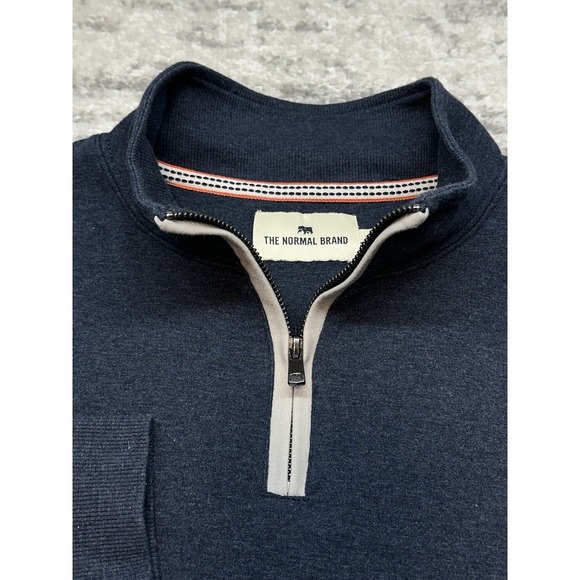 The Normal Brand Other - The Normal Brand Mens Large Puremeso Weekend Quarter Zip Lightweight Sweatshirt